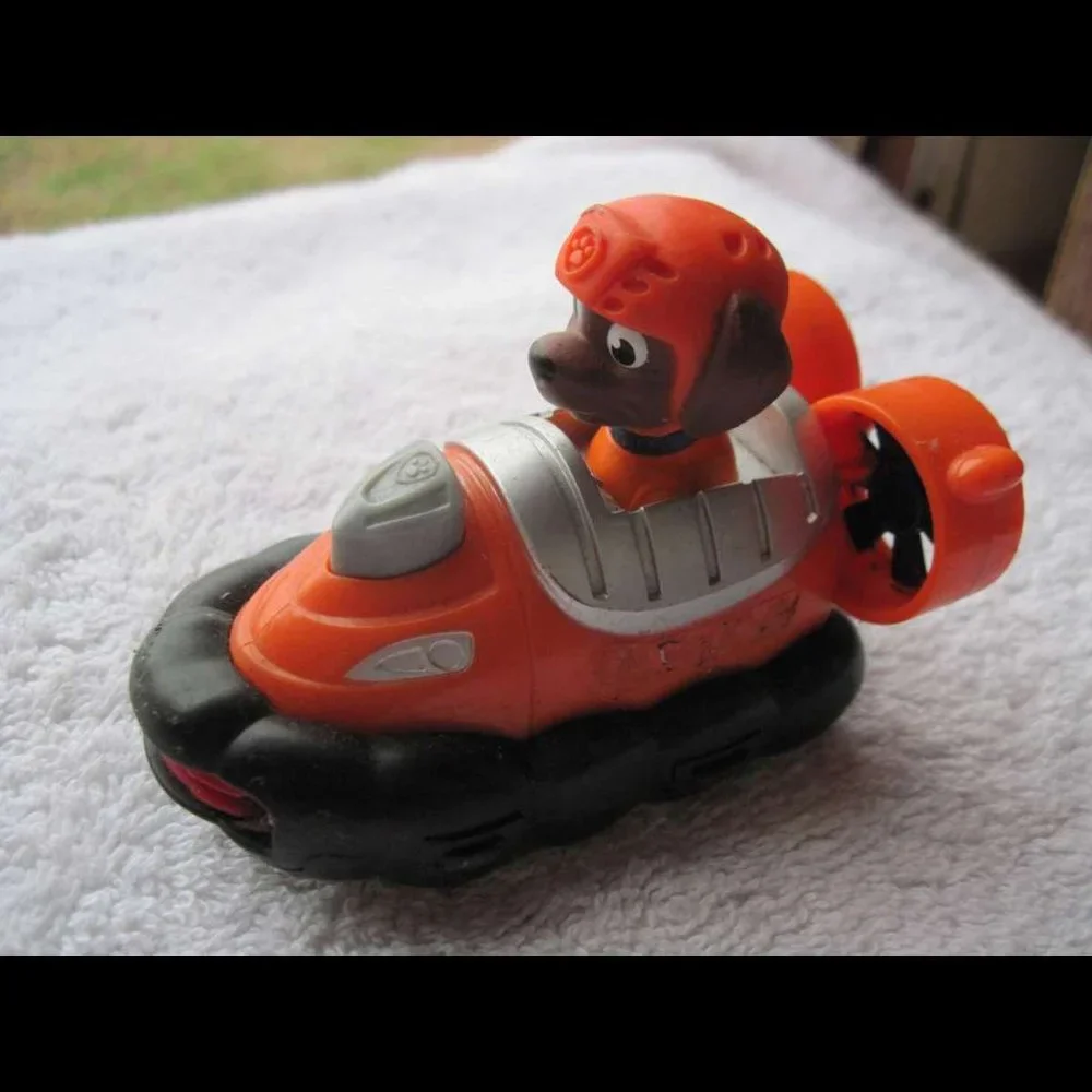 Paw Patrol Rescue Racer Zuma Hovercraft Tank Backpack Puppy NO Rescue Pet Plush!